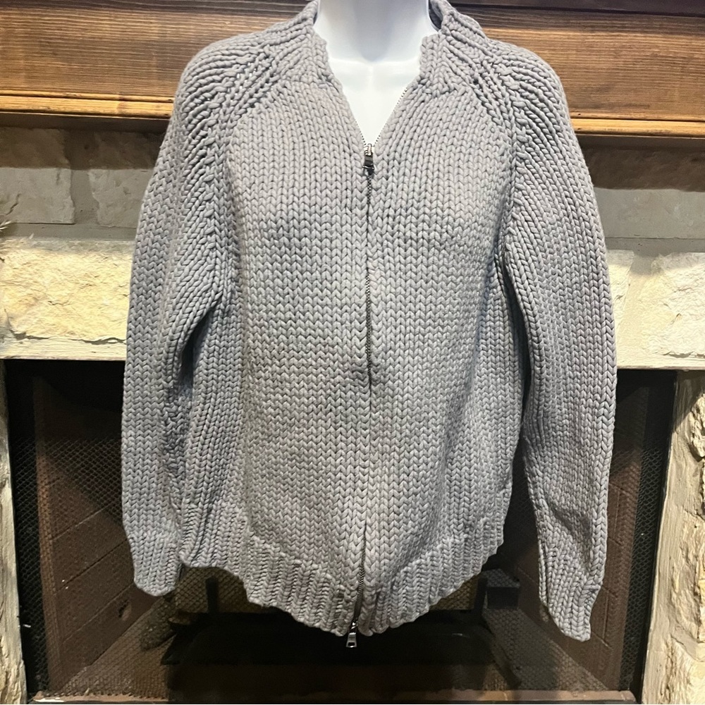 DKNY Chunky Merino Wool knit Jacket